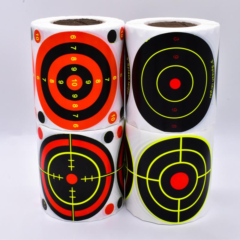 Самоклеящиеся мишени для стрельбы и стрельбы из лука с эффектом разбрызгивания
