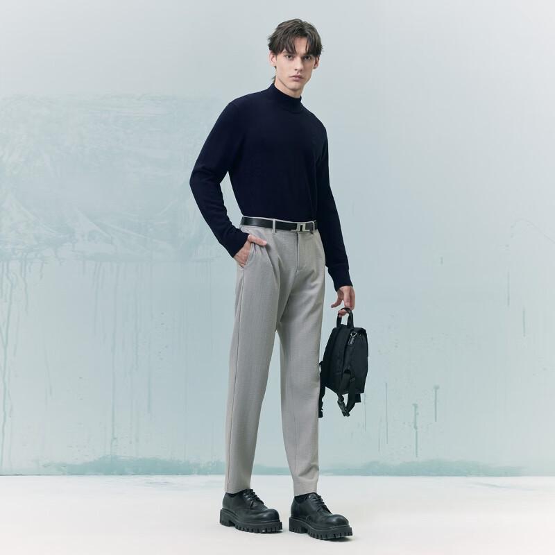 J.Lindeberg Men's Solid Mock Neck Knit Sweater 52533E008