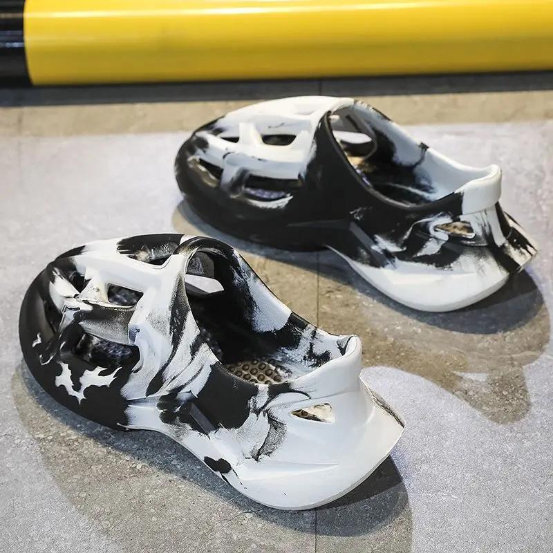 Модные мужские уличные сандалии Дышащие Сверхлегкие Новые Летние Низкая Цена Номер 41 Распродажа Модные Босиком Роскошные Стили 2025 Купить Мужскую Обувь