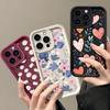 Красочный чехол-растение с цветами любви для IPhone 17 16 15 14 13 12 11 Pro Max Plus 17 Pro 17 Air 16e 13 Mini Мягкий силиконовый чехол Ant