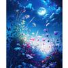 Frame Flower Moon Night Painting By Numbers Package For Adults Kits Landscape Paint By Numbers Starter Kit For Wall Art Picture 40x50cm