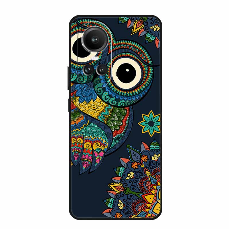 For Oppo Reno10 Pro Case Animals TPU Soft Silicone Back Cover for Oppo Reno 10 Pro 5G CPH2525 CPH2531 Protective New Phone Funda