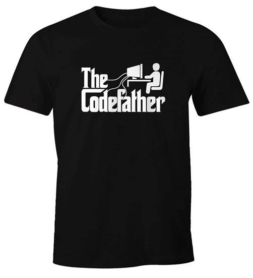 Мужская футболка The Codefather Программист IT Компьютерный ученый Кодер Подарок-