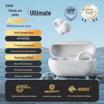 Спортивные Bluetooth-наушники SANAG Z36S Pro Series с зажимом для уха и шумоподавлением