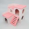 1 Piece of Barn Rat Playset, Including Wooden House, Barn Board Toy, Slide Nest Villa, Golden Bear House, Eco-board Bedroom