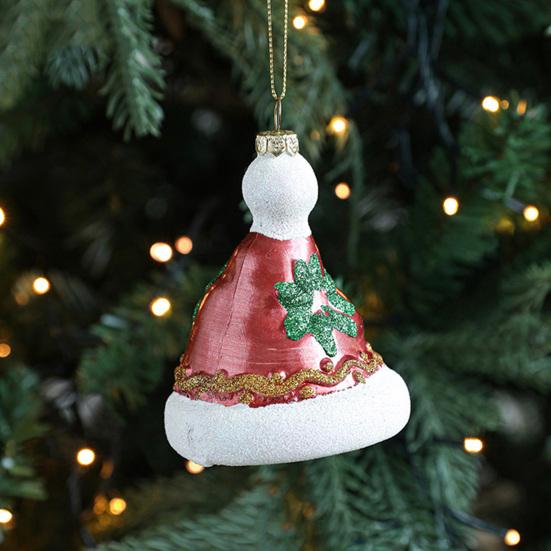 Christmas Ornaments Textured Bear Decorations Cute Playful Santa Hat Glove Sock Designs Versatile Xmas Tree Home Decor Accents