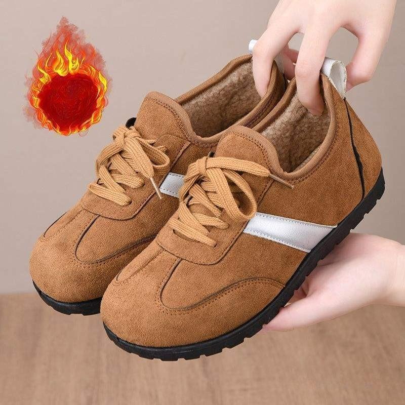 Женские легкие удобные теплые набивные снежные ботинки нескользящие износостойкие для активного отдыха и спорта хлопковые ботинки