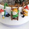 3 шт., подвесная фигурка гнома, лестница, восхождение, красочный безликий карлик, статуя из смолы, скульптура, настольное украшение для сада, орнамент, фестиваль, подарок