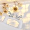 New 925 Sterling Silver High Quality Zircon Stud Earrings For Women Exquisite Student Girlfriend Jewelry Accessories WeddingGood product