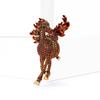Retro Style Brooch Sparkling Rhinestones Inlaid Horse Theme Pin Clothes Hats Bags Badge Fashion Accessory