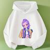 K-pop Demon Hunter Saja Cartoon Print Boy and Girl Long Sleeved Casual Warm Children's Hoodie