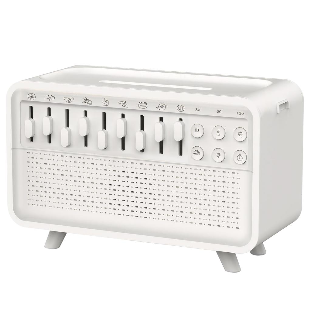 2025 Новая машина белого шума Диффузор Машина для сна Звук Эфирные масла Увлажнитель Аромадиффузор Ночник Bluetooth-динамик