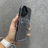 Для Samsung Galaxy Z Flip 7 6 5 4 3 Чехол с текстурой углеродного волокна, кольцом, шарниром Magsafe, защитная пленка для экрана, чехол-крышка из ПК для беспроводной зарядки