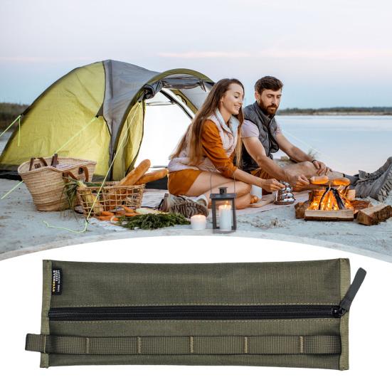 Сумка для хранения напольных гвоздей с D-образной пряжкой, вместительная, с застежкой-молнией, водонепроницаемая сумка для переноски напольных гвоздей