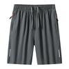 Summer Quick Drying Ice Silk Sports Casual Five Quarter Pants Plus Size Beach Men’s Shorts