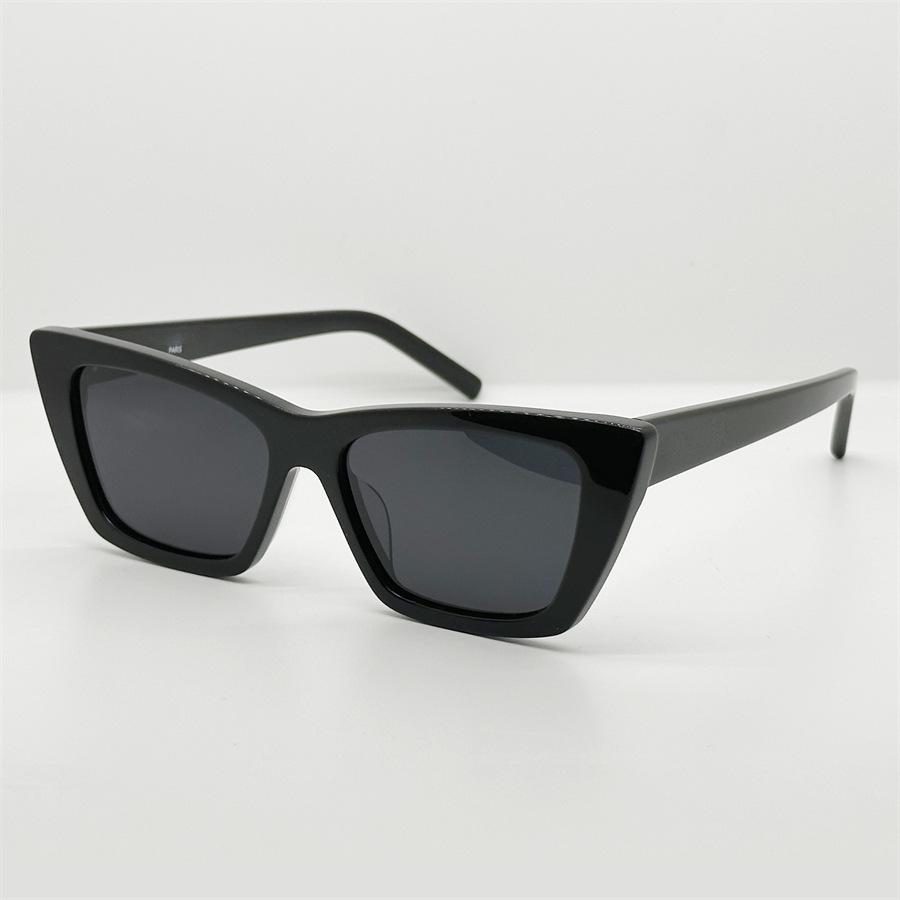 Trendy Yangshulun cat-eye black sunglasses, super cool and unique, round-face sunglasses, same style as popular with female influencers, makes the