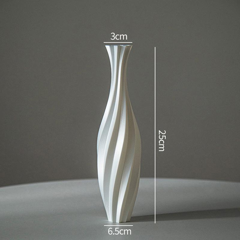 Современная Минималистичная Ваза для Цветов Креативная 3D-Печатная Ваза для Цветов Декоративная Для Дома Гостиной Настольная Вазы Домашний Эстетичный Дизайн