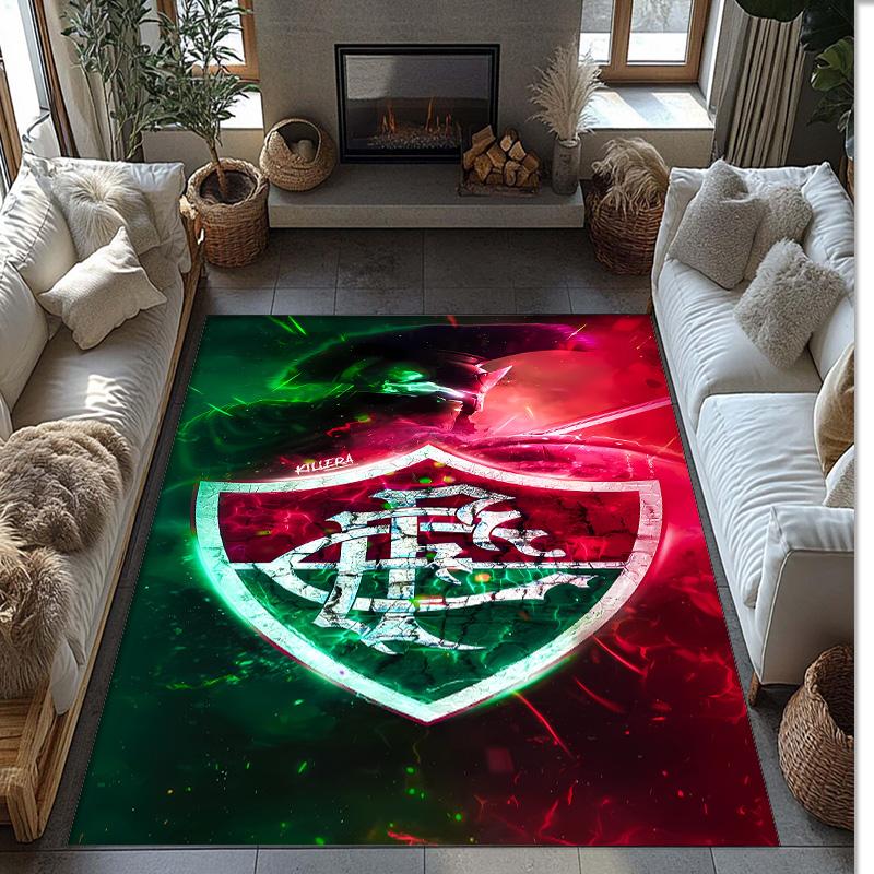 Florida Printed Flannel Area Rug Non Slip Soft Polyester Floor Carpet Indoor Decor Mat for Bedroom Living Room Sofa