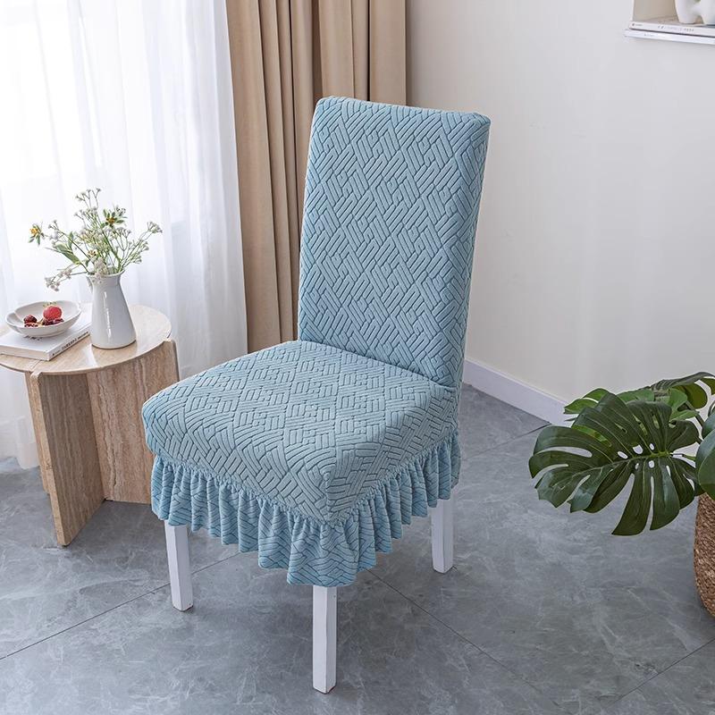 Эластичный чехол для стула, новый стиль, спинка, интегрированный, всесезонный, универсальный, набор подушек для сиденья обеденного стола, универсальный чехол для табурета