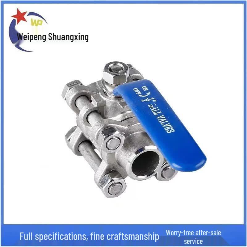 316L Stainless Steel 3-Piece Butt-Welded Ball Valve