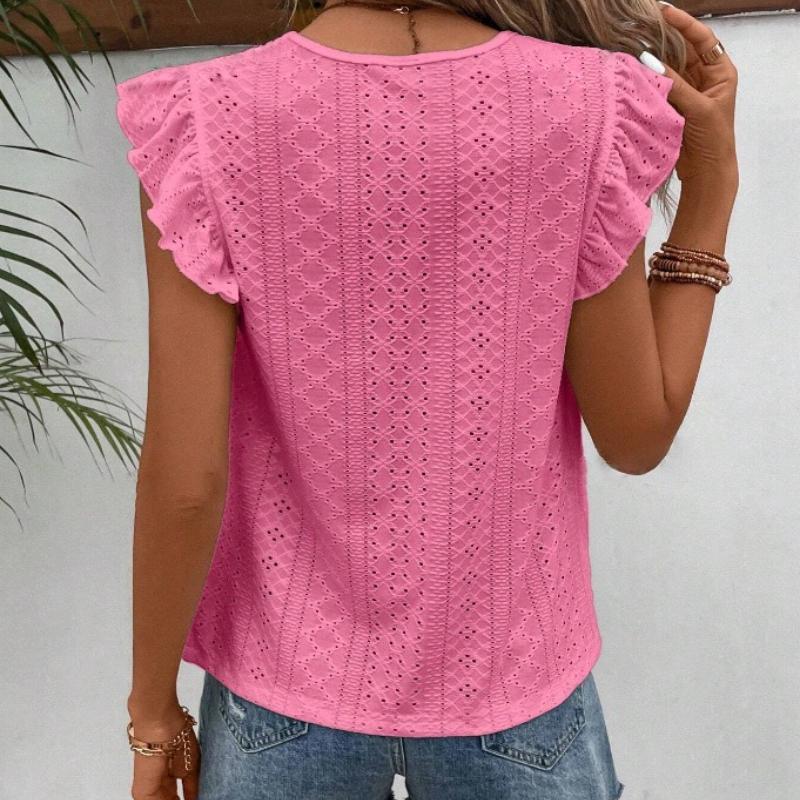 Однотонные повседневные свободные блузки для женщин, мода 2025 года, летние винтажные женские рубашки и блузки больших размеров, элегантные молодежные женские топы