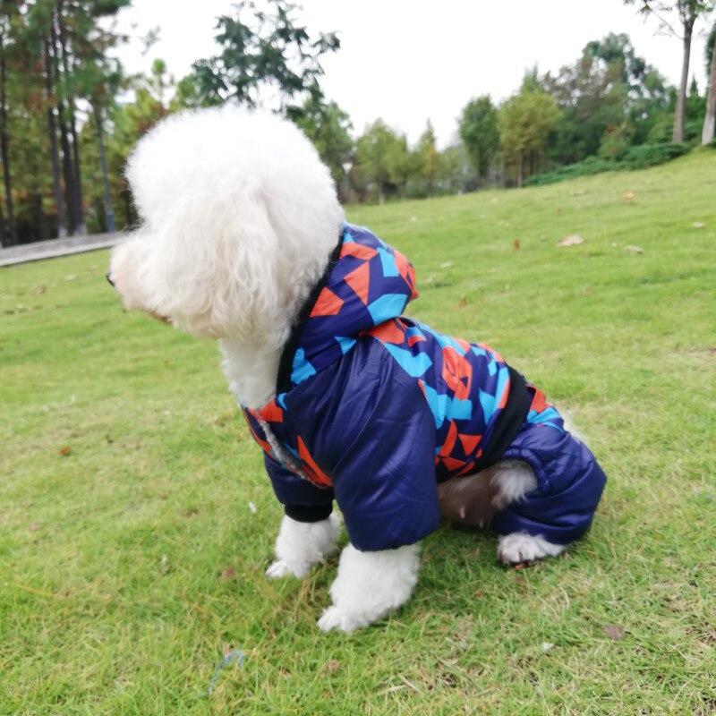 Warm Clothes for Small Dog Jumpsuit Camouflage Winter Dog Hoodies Pet Clothes Waterproof Hooded Dog Jacket Padded Puppy Chihuahua Outfit