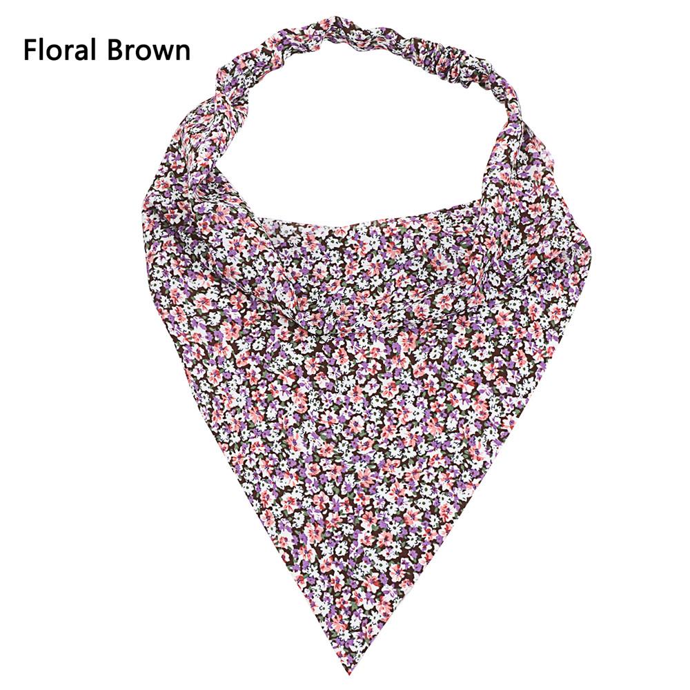 Платок с цветочным принтом, повязка на голову, женские повязки на голову, эластичная резинка для волос, шарф для волос для женщин, головной платок