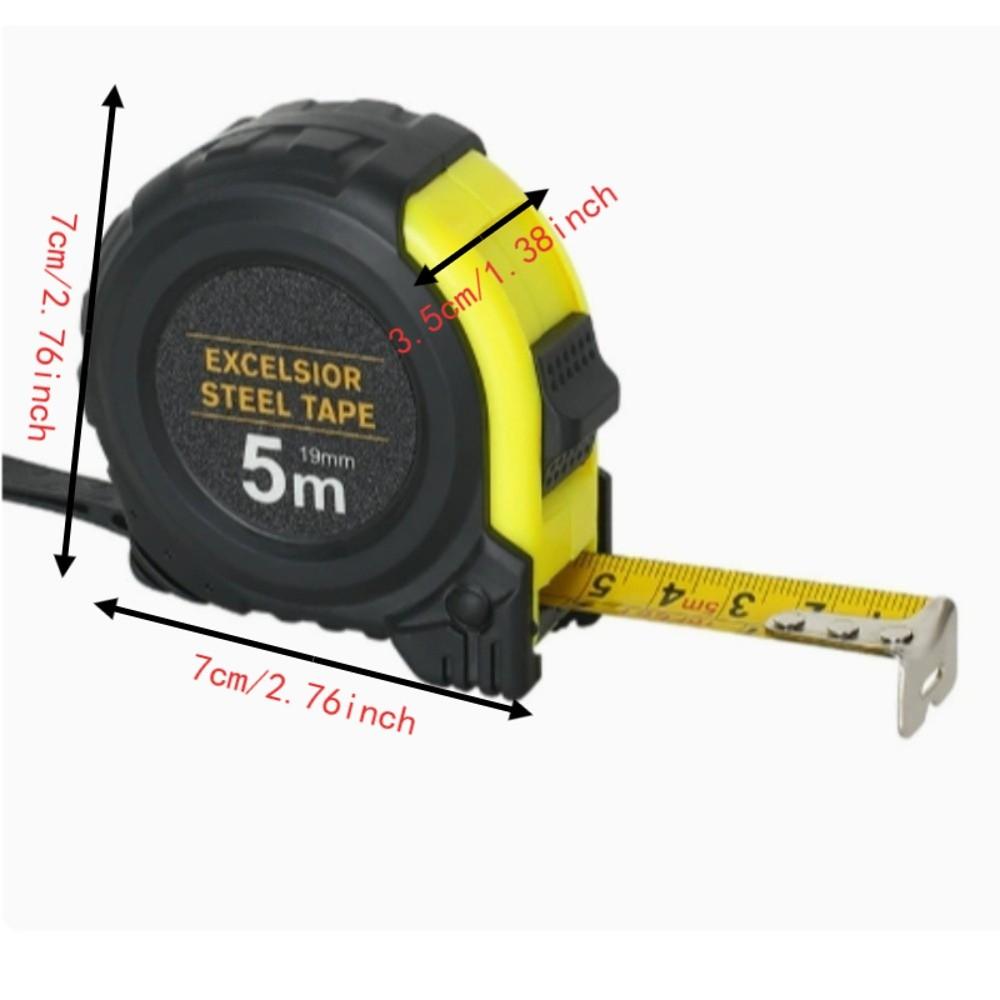 2pcs Thickened Carbon Steel Retractable Tape Measure Easy to Read Measuring Tape Home Craft