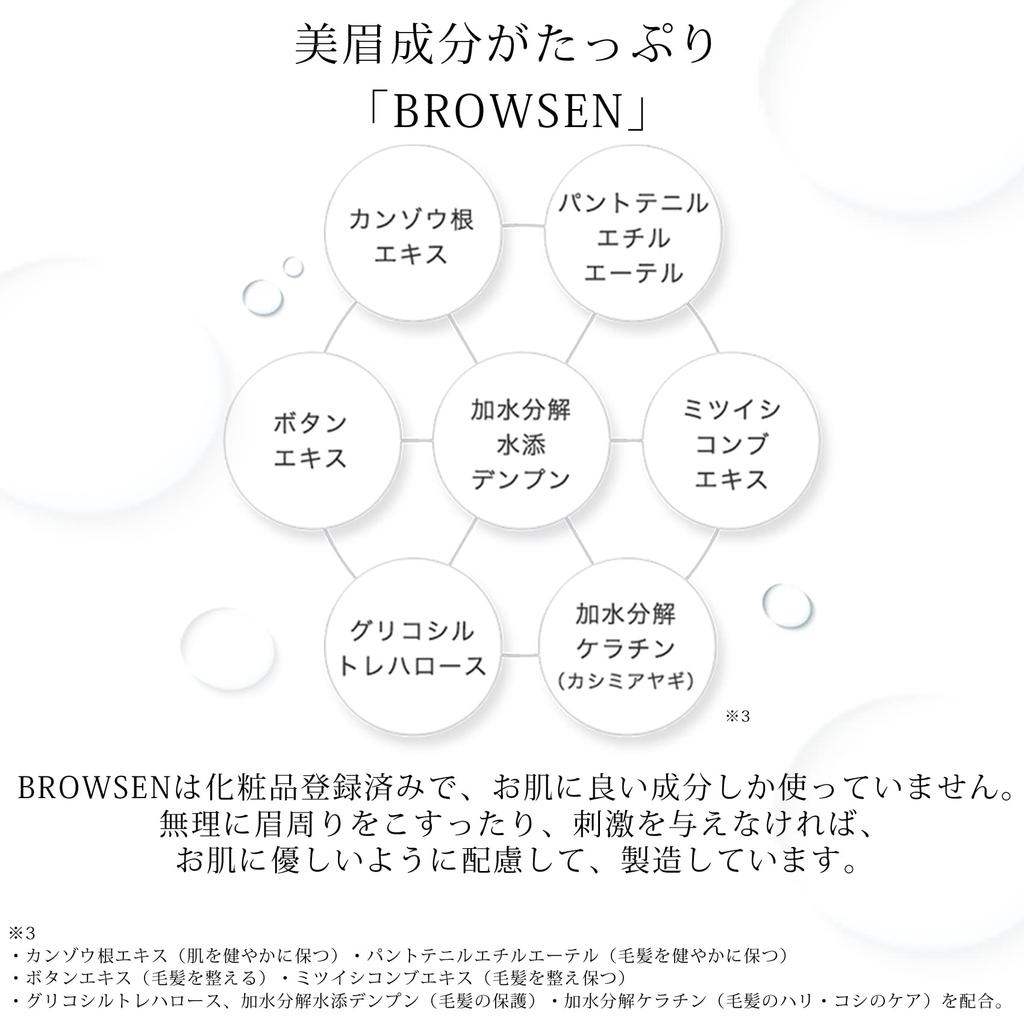 Сыворотка, которая заставит вас выглядеть BROWSEN Сыворотка для бровей Разработано специализированным магазином для бровей Проведите зиму с красивыми бровями 6 мл Не нужно прикасаться