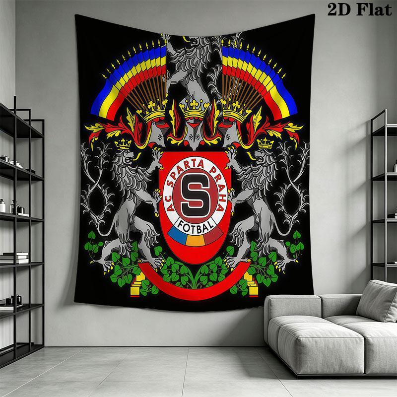 AC Sparta Praha logo Wall Hanging Printed Fabric Blanket Decorative Tapestries for Bedroom Living Room Home Decor