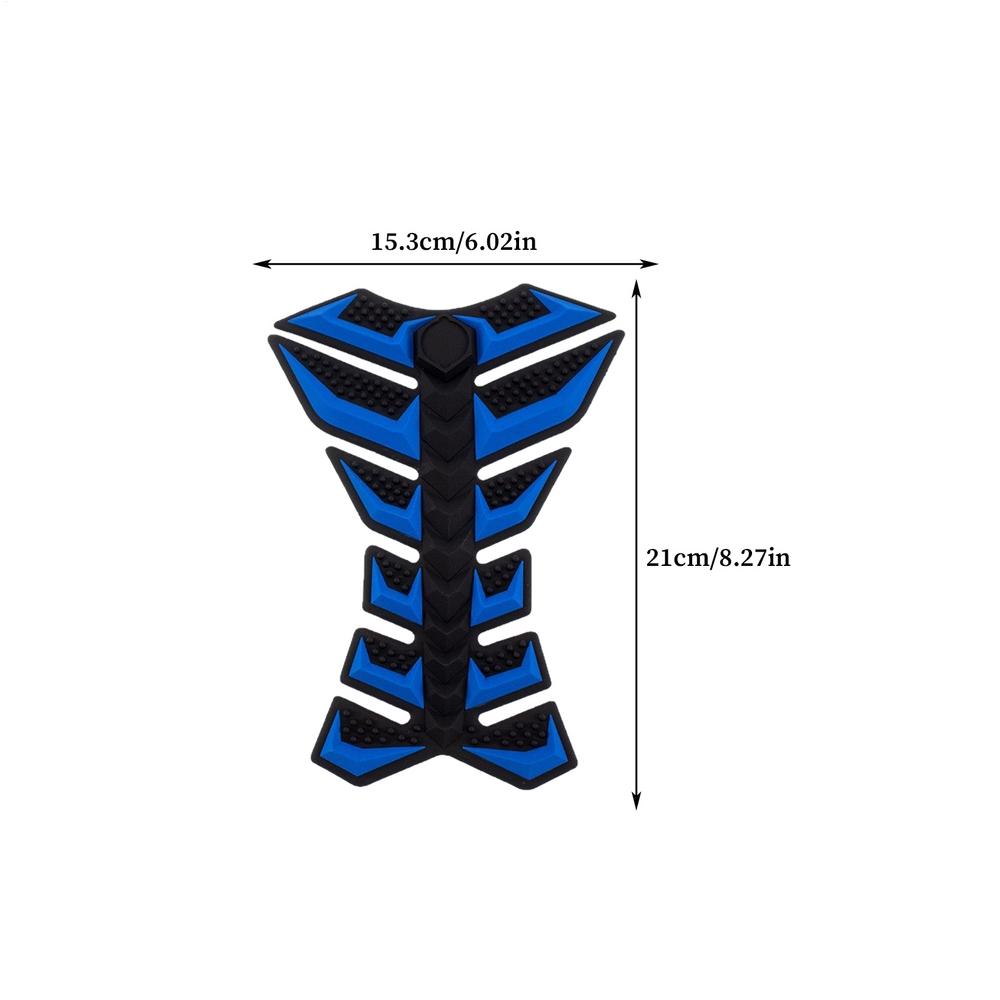 Мотоциклетные наклейки и декали 3D резиновая накладка Дизайн "Рыбья кость" Защитная наклейка на бак мотоцикла Для взрослых Бензобак Уличный