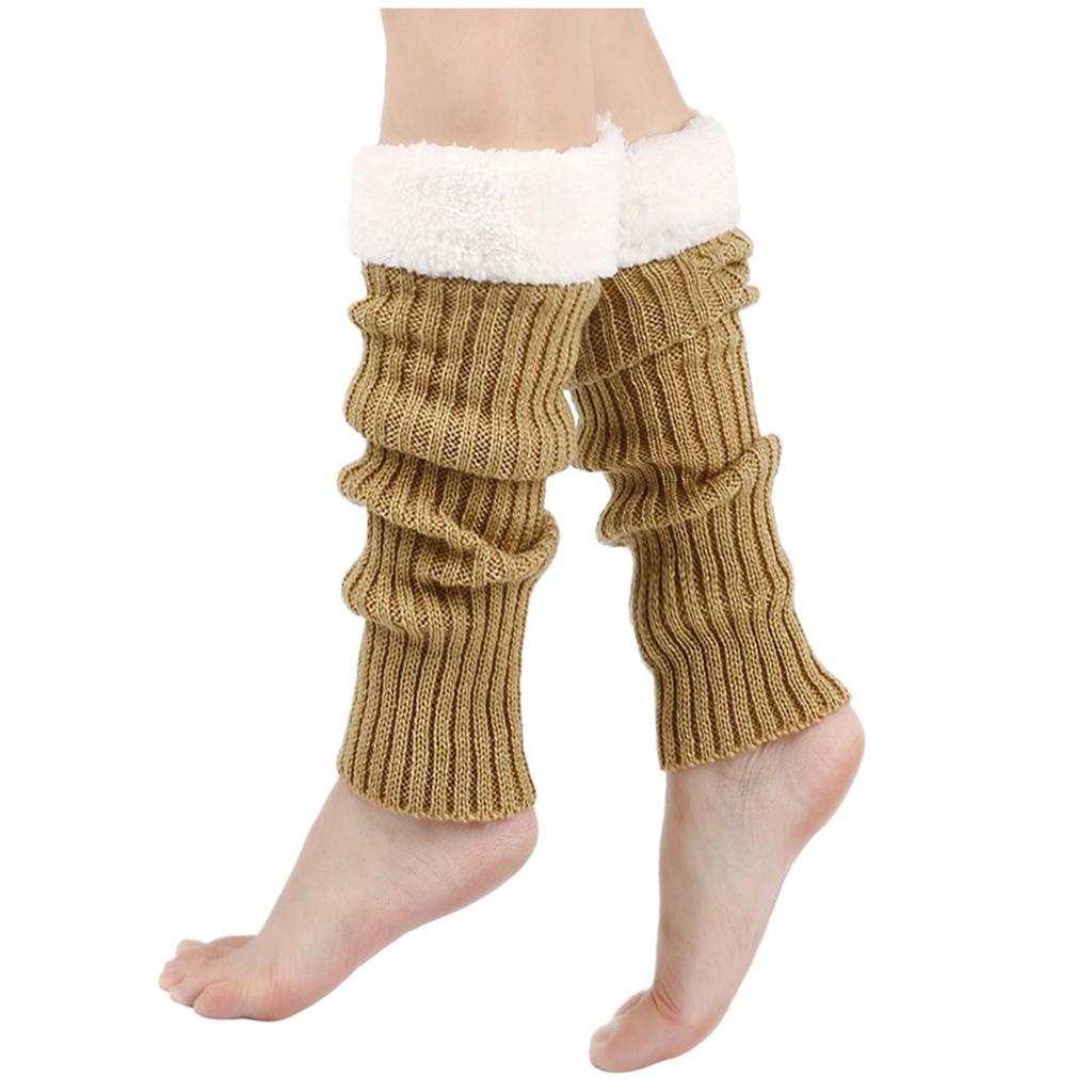 Женские бархатные теплые вязаные носки, бахилы, ворсовые носки, бахилы и теплые бахилы, гетры
