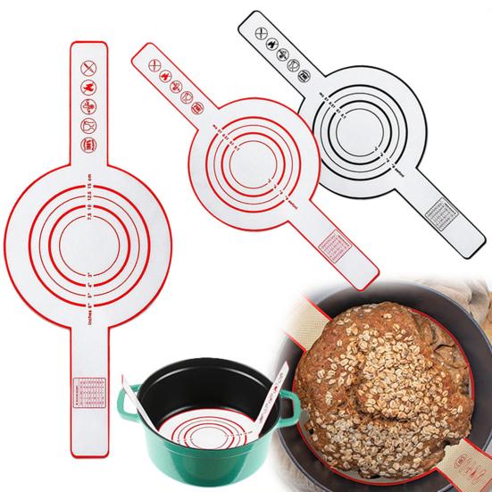 2 шт. силиконовая стропа для хлеба для голландской духовки, антипригарный многоразовый коврик для выпечки с длинными ремнями, термостойкий держатель для кастрюли