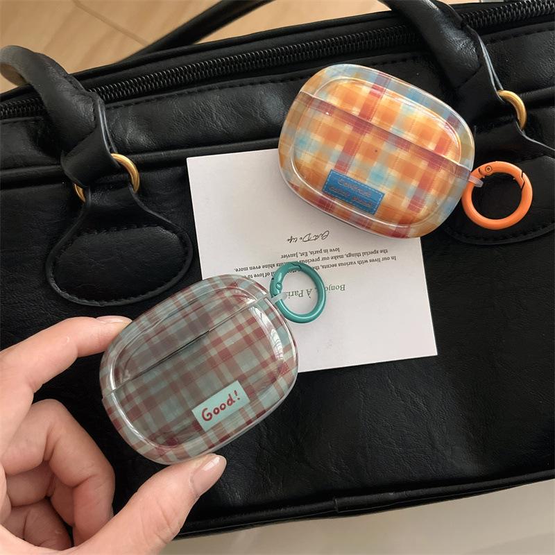 Корейский ins контрастная клетка для AirPods 1 /1 защитный чехол для наушников 1pro второго и третьего поколения девушка минималистичный