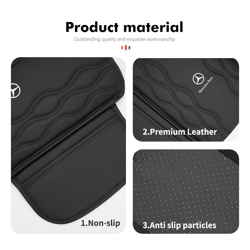 Car Center Armrest Box Cushion Console Mat Armrest Storage Pad For Benz AMG A C E S G Class W201 W210 W108 W204 W205 W203 NOQRS1
