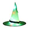 Luminous LED Witch Hat Halloween Glowing Witches Hat Children Party Flashing LED Cap Cosplay Costume Props Tree Hanging Ornament