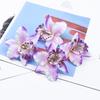 10/20pcs Artificial Flower Plants Butterfly Orchid Flowers Wall Wedding Home Room Decor Bridal Accessories Clearance Wreath prop