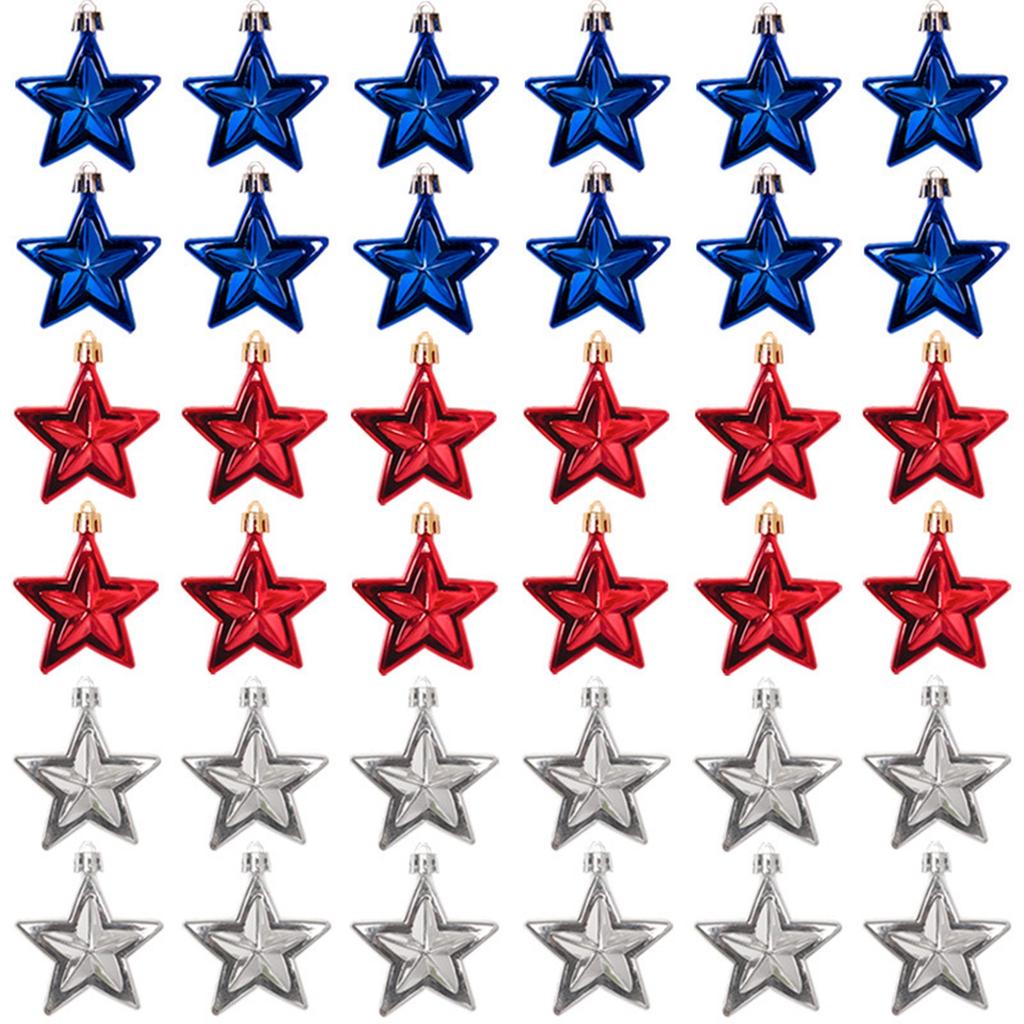 Американский День Независимости 7 СМ Трехмерная Рождественская Пентаграмма День Независимости Вечерние Украшения Рождественской Елки Завесы