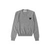 Comme des Garçons PLAY Вязаный свитер Серый Женский Топ AZ-N017-051-2