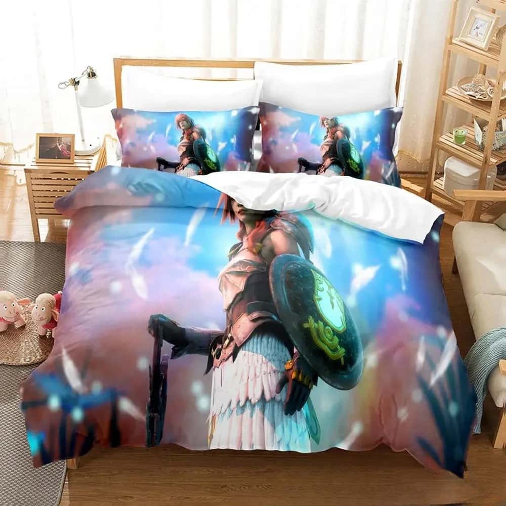 New 3D Printed Anime Game Final Fantasy Xiii2 Bedding Collection Boys Girls Twin Queen King Size Duvet Cover Pillowcase Bed Boys Adult