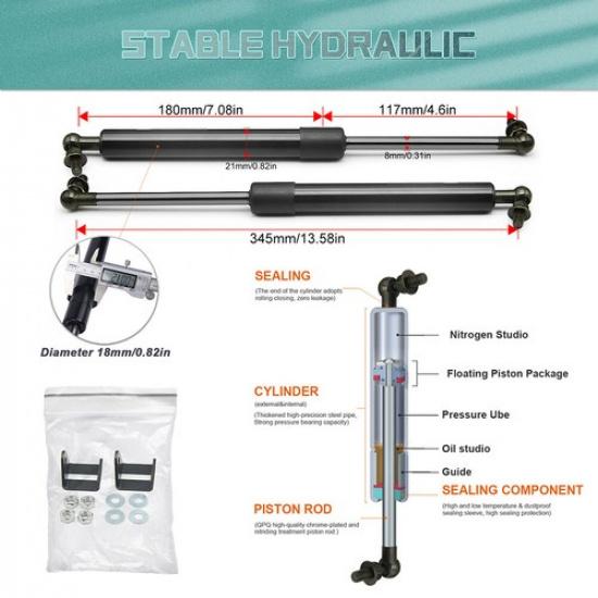 2 шт. Для 2005-2018 Nissan Navara NP300 Капот Подъемные стойки Амортизаторы