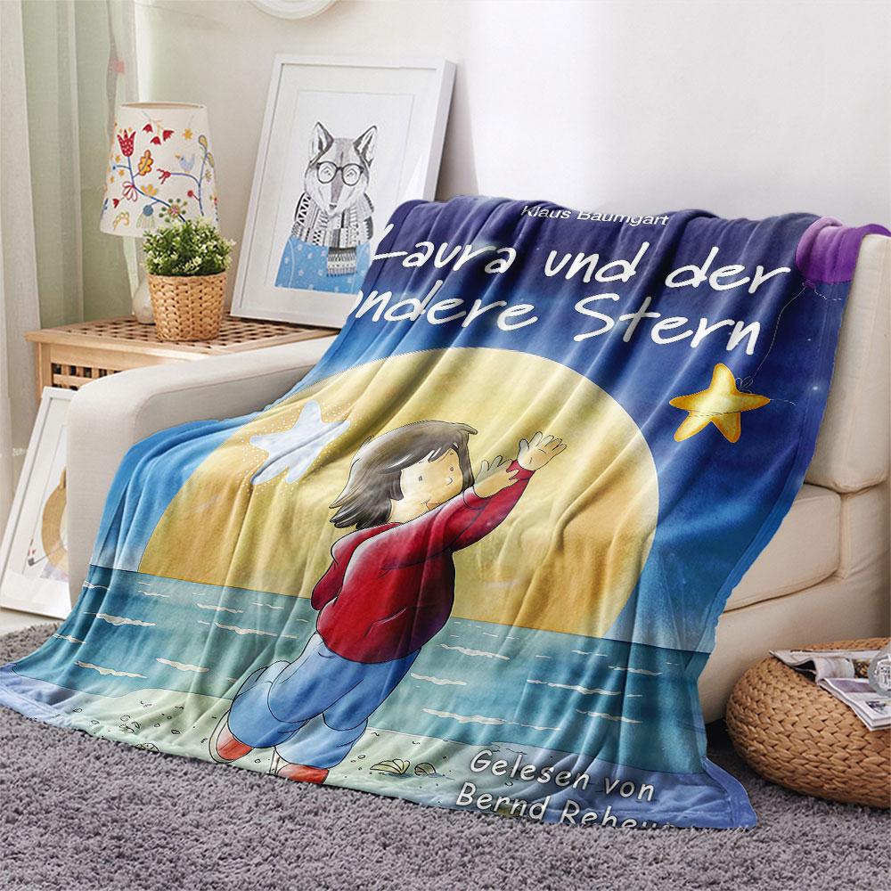 Lauras Stern Blanket, High quality Comfortable for All Seasons, Home Decor, Warmth and Comfort