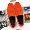 Fashion High-quality Mens Loafers Casual Shoes Fashion Men Leather Tassel Design Plus Size Moccasins Slip On Mens Flats Comfy Boat Shoes