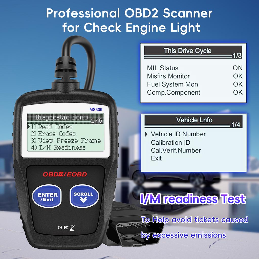 Автомобильный сканер OBD2, считыватель кодов неисправностей двигателя, диагностический CAN-сканер для всех автомобилей с протоколом OBD II с 1996 года