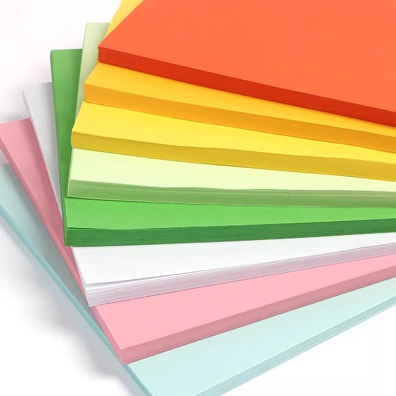100 шт. Квадратная бумага для оригами Двусторонняя Однотонная Бумага для складывания Многоцветная Детская Ручная работа DIY Скрапбукинг Ремесло Декор