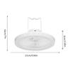 USB Rechargeable Ceiling Fan Light Super Quiet 3 Color Light Modes Camping Fan Light Energy Saving Hooked & Stand Design