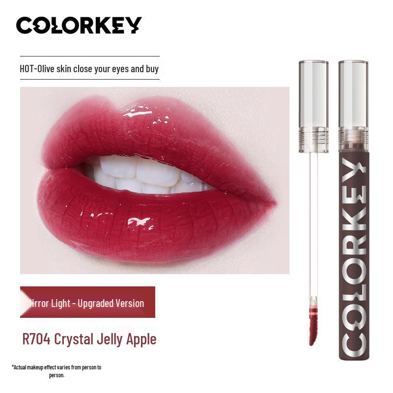Colorkey Блеск для губ - Женская матовая нюдовая серия и зеркальная помада с эффектом водного сияния