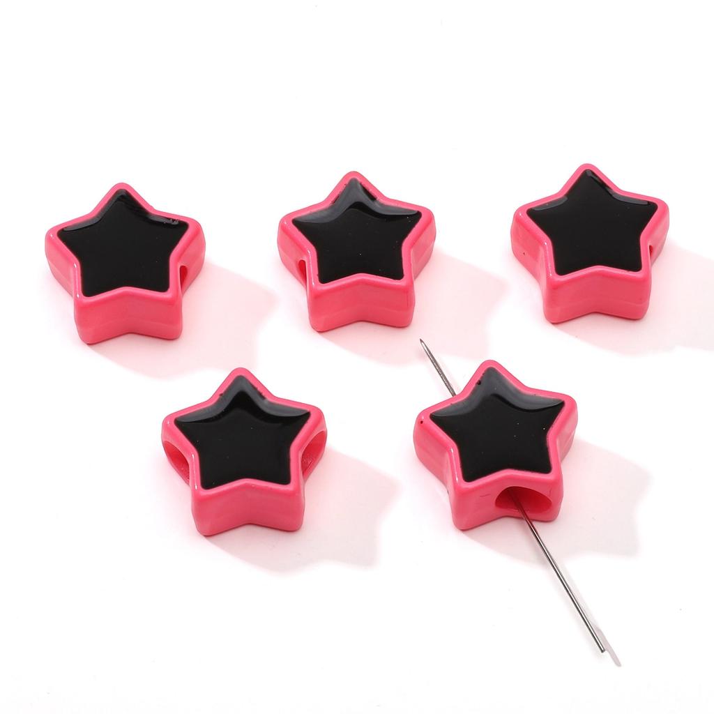 2 шт. Акриловые бусины-пентаграммы для изготовления своими руками ожерелья, браслета, серег, ювелирных изделий, аксессуары для рукоделия