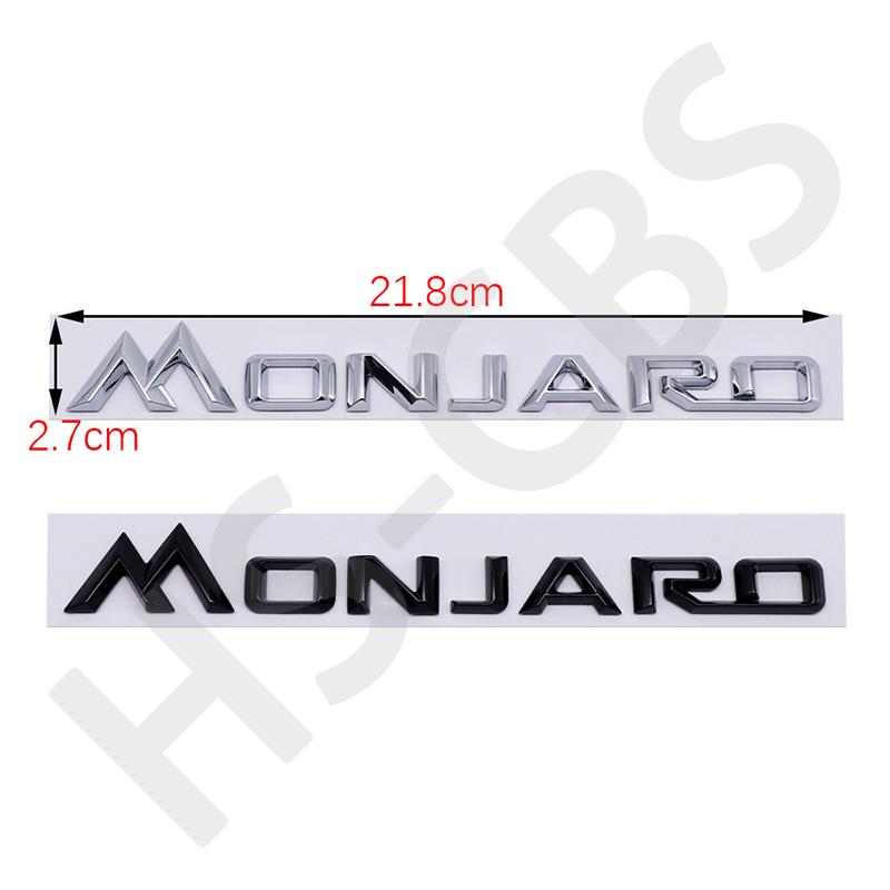 1 шт. 3D ABS MONJARO Буква Автомобильный Значок на Заднюю Дверь Monjaro Значок на Задний Багажник Автомобиля Наклейка на Боковое Крыло Авто Стайлинг Авто Аксессуары