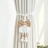 2PCS Romantic Window Curtain Tieback Adjustable Pearl Curtain Buckle Curtain Binding  Living Room